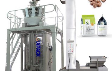 Peiriant pecynnu llenwi ffurfio bag cwad awtomatig ar gyfer ffa coffi a phowdr