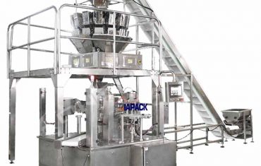 Bag doy cylchdro awtomatig gyda pheiriant selio pacio zipper