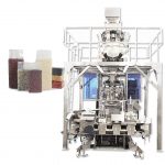 Ffurfio bag gwactod math brics awtomatig llenwi peiriant pecynnu ar gyfer grawn