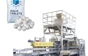 Peiriant bagio llenwi tabledi halen 25-50kg